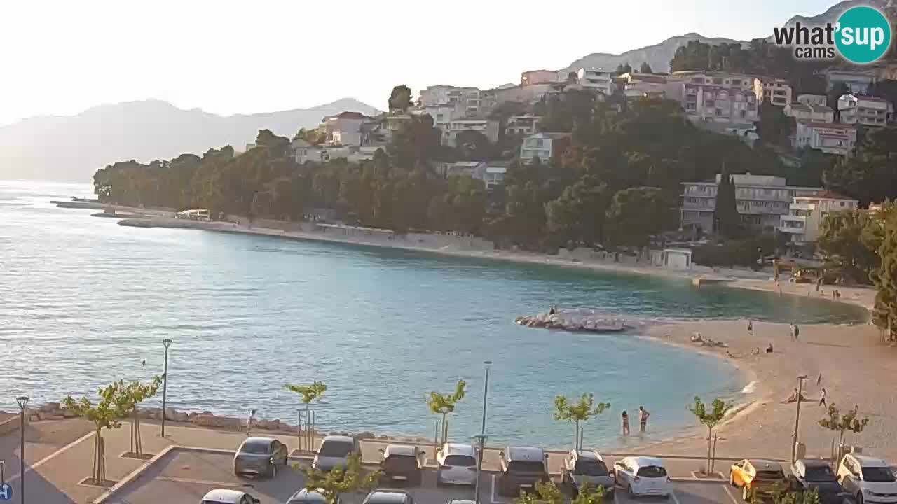Baška Voda v živo | kamera Podluka plaža