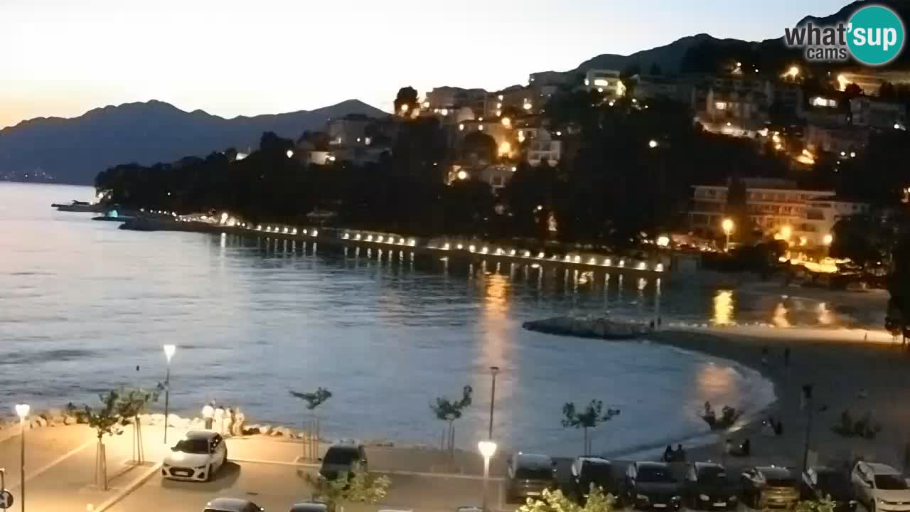 Baška Voda u živo | web kamera plaža Podluka