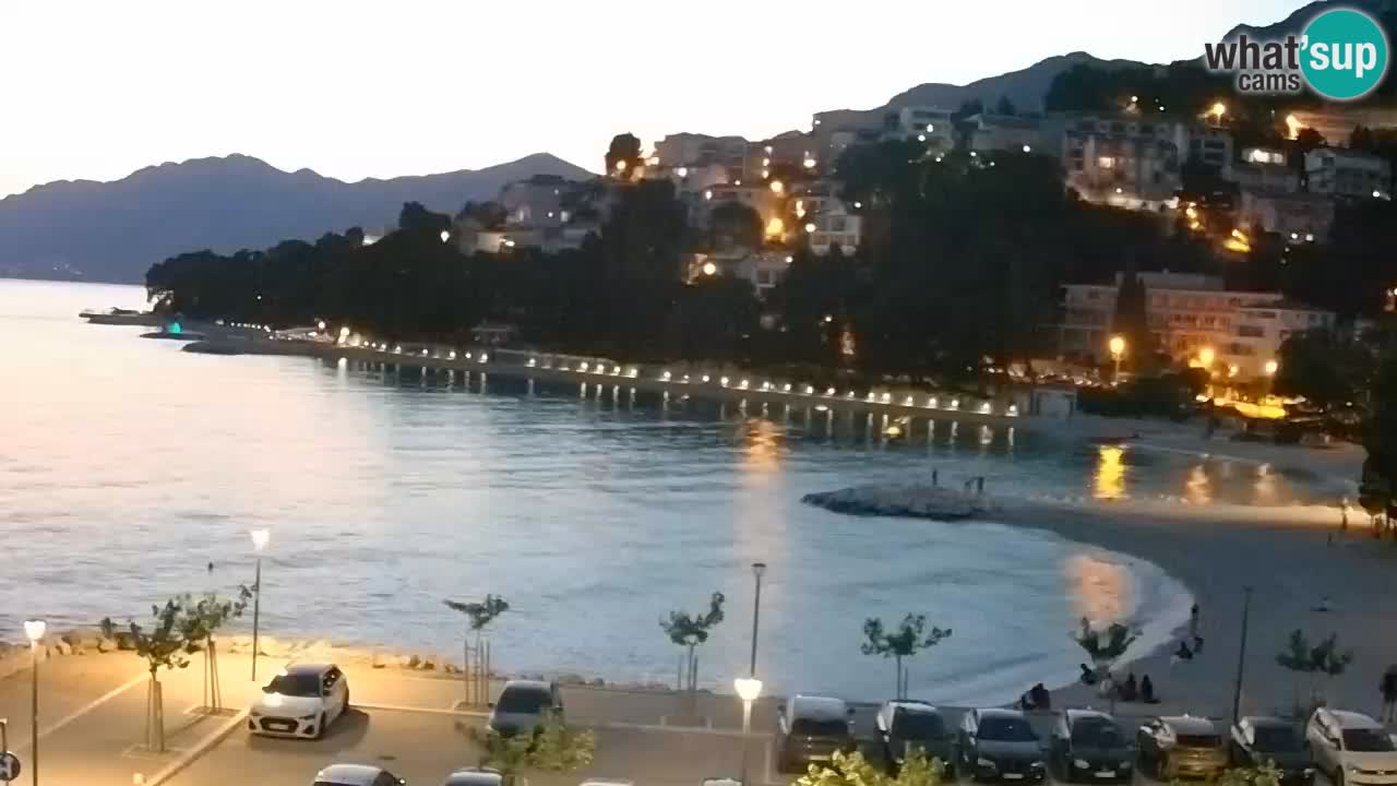 Baška Voda livecam plage Podluka