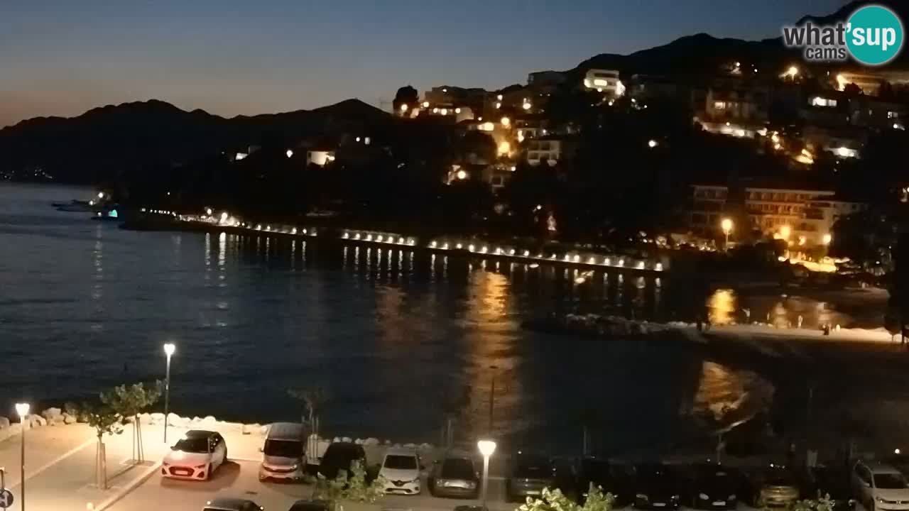 Baška Voda livecam plage Podluka