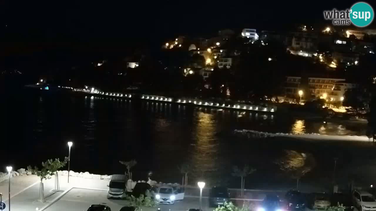 Baška Voda v živo | kamera Podluka plaža