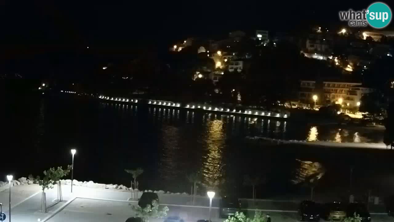 Baška Voda u živo | web kamera plaža Podluka