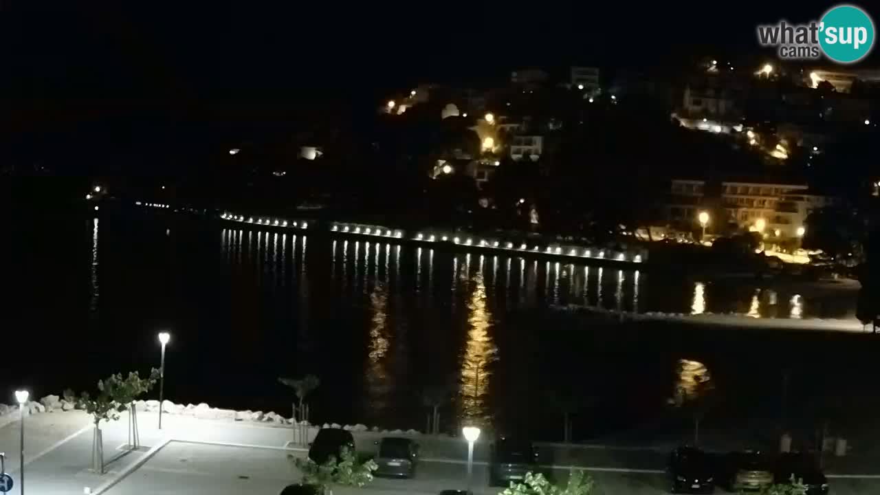 Baška Voda v živo | kamera Podluka plaža
