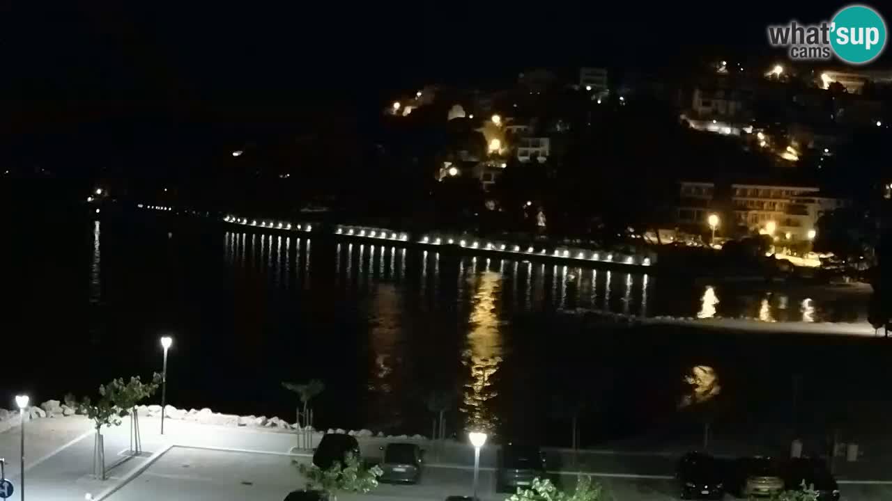 Baška Voda | webcam Podluka Strand