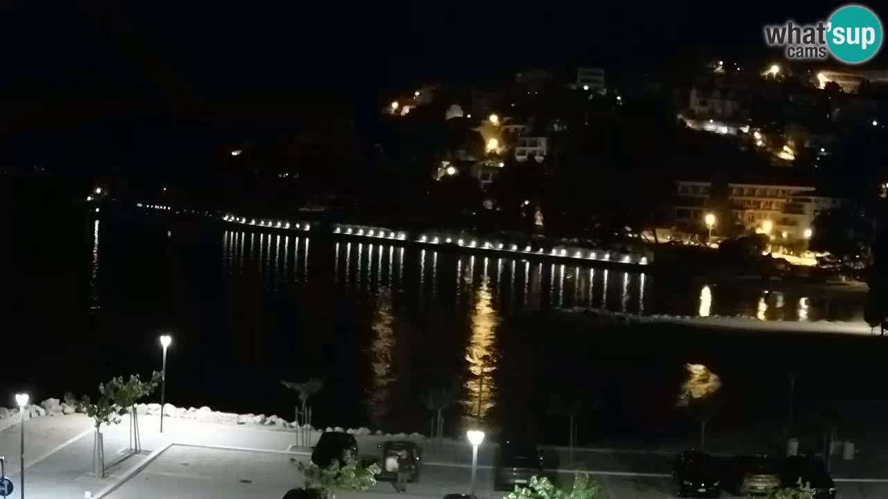 Baška Voda live webcam – spiaggia Podluka