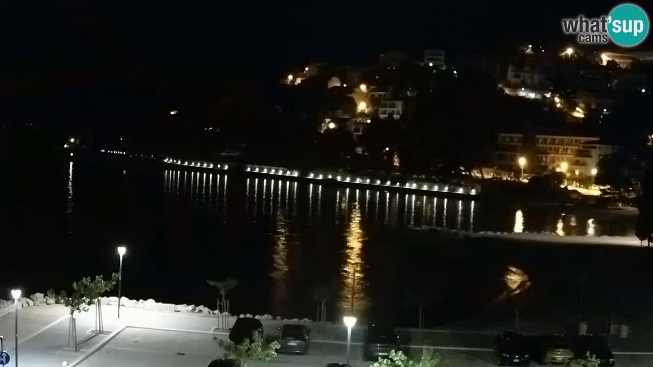 Baška Voda livecam plage Podluka