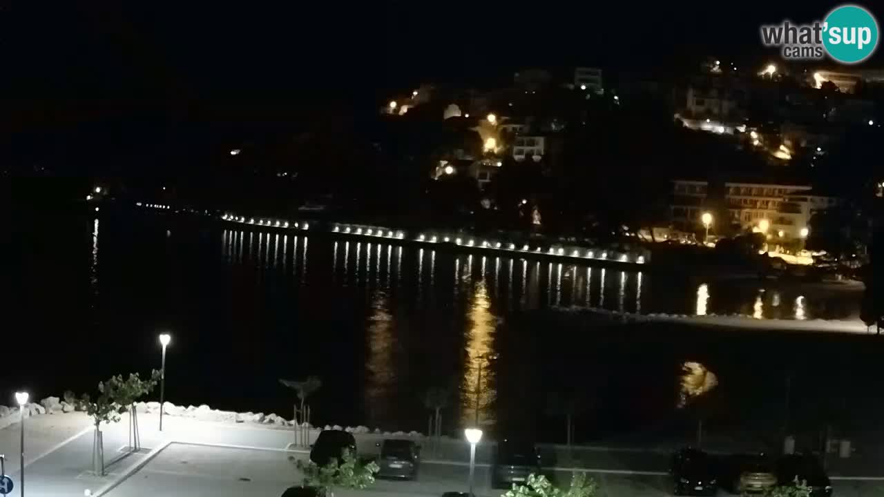 Baška Voda livecam plage Podluka