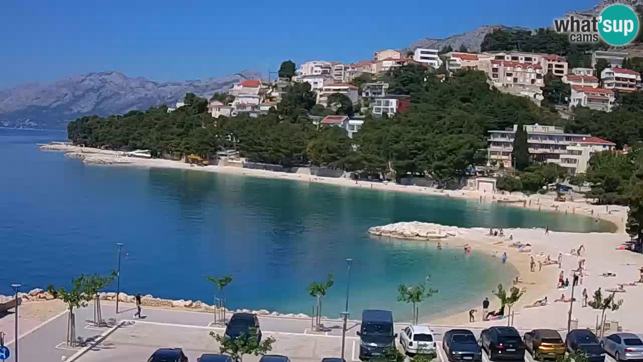 Baška Voda live | webcam spiaggia Podluka