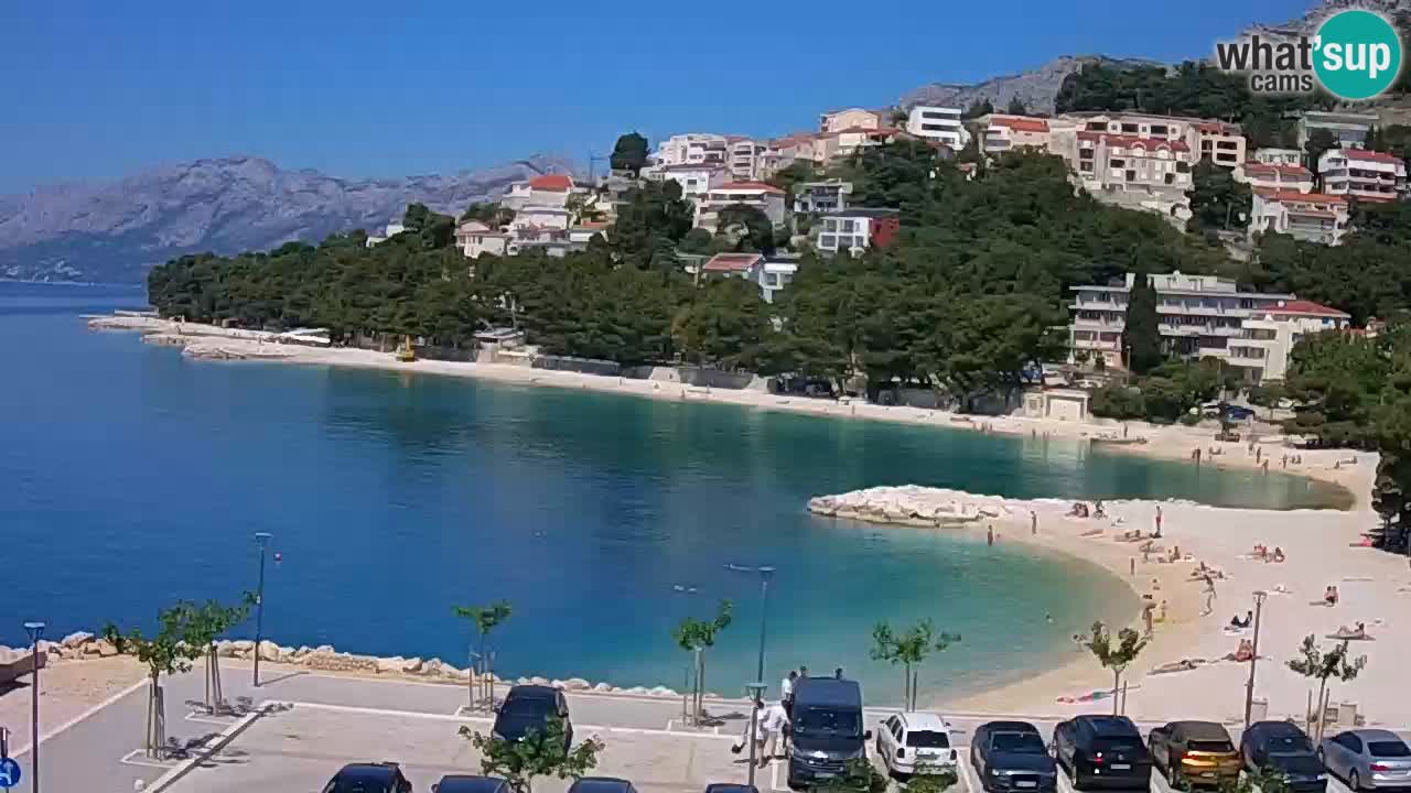Baška Voda live | webcam spiaggia Podluka