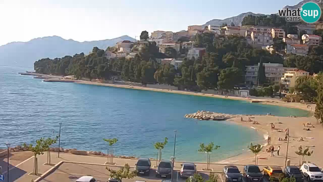Baška Voda live | webcam spiaggia Podluka