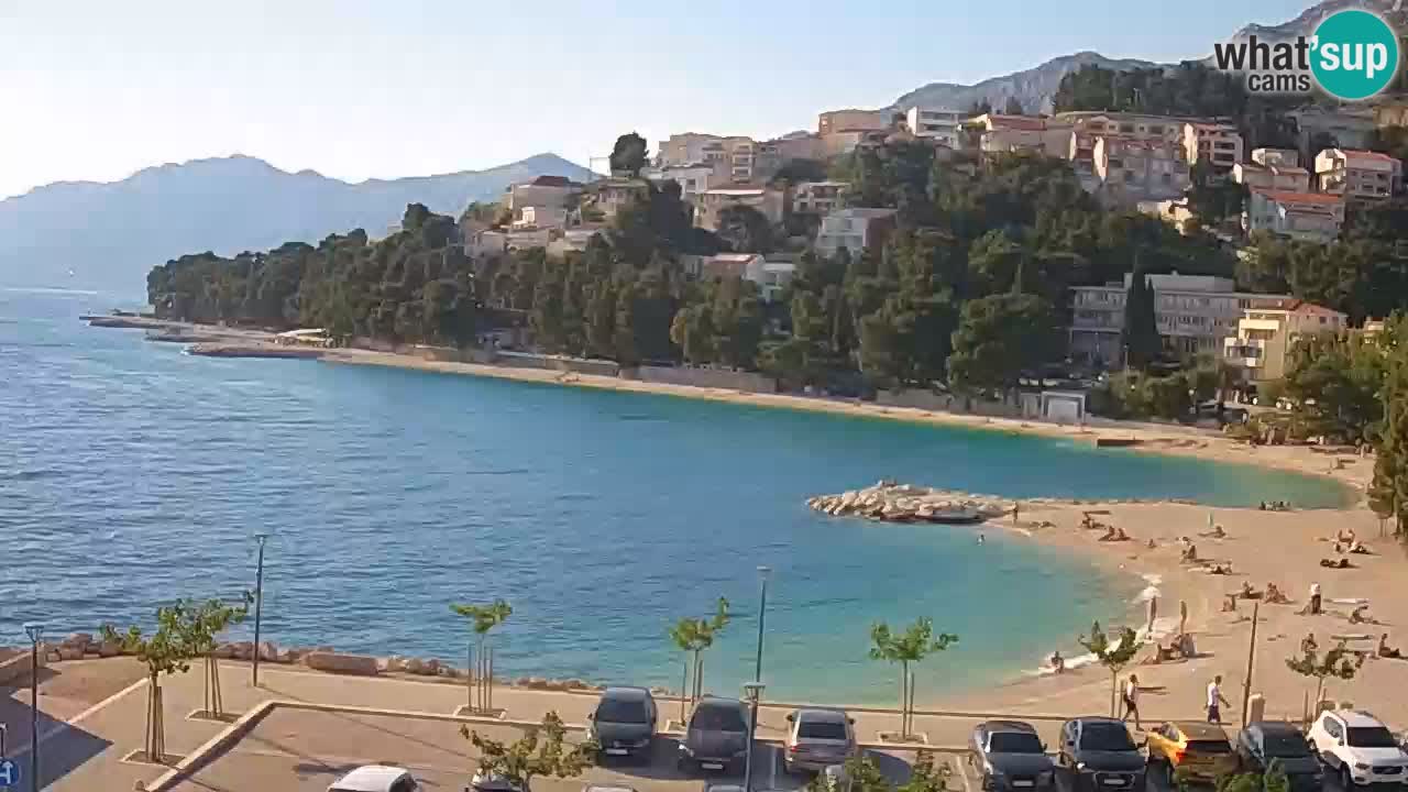 Baška Voda u živo | web kamera plaža Podluka