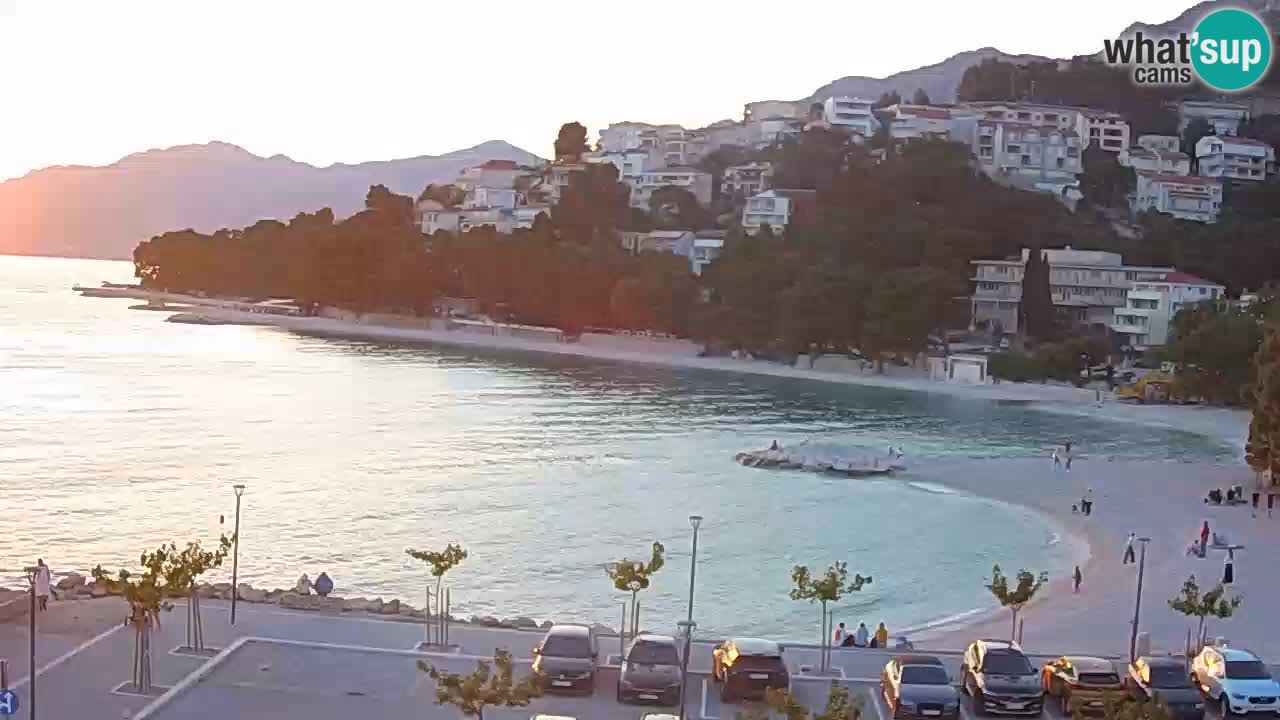Baška Voda u živo | web kamera plaža Podluka