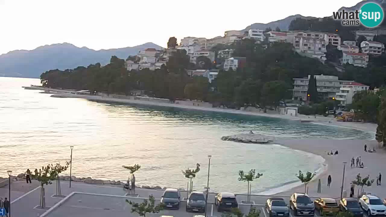 Baška Voda | webcam Podluka Strand