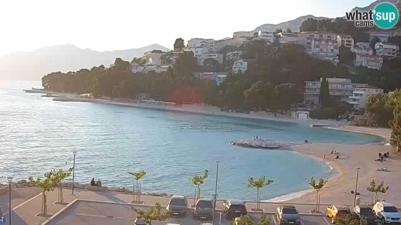 Baška Voda | webcam Podluka Strand