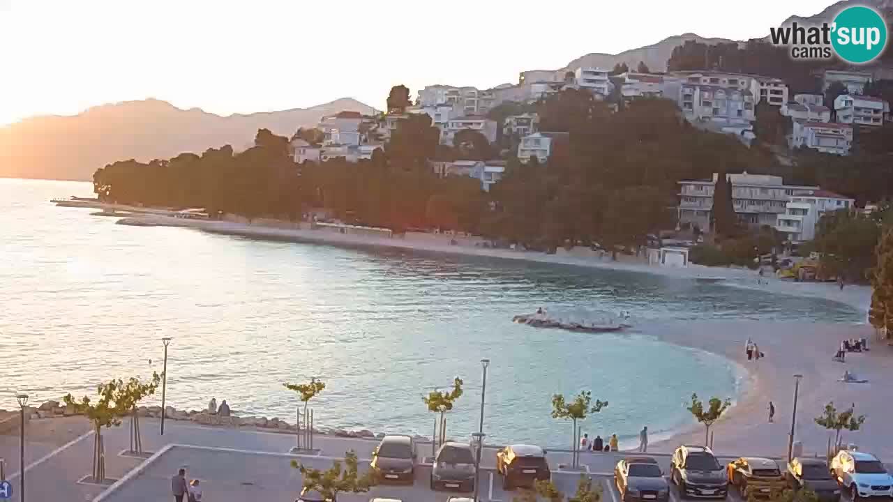 Baška Voda livecam plage Podluka