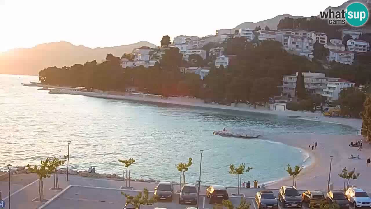 Baška Voda livecam plage Podluka