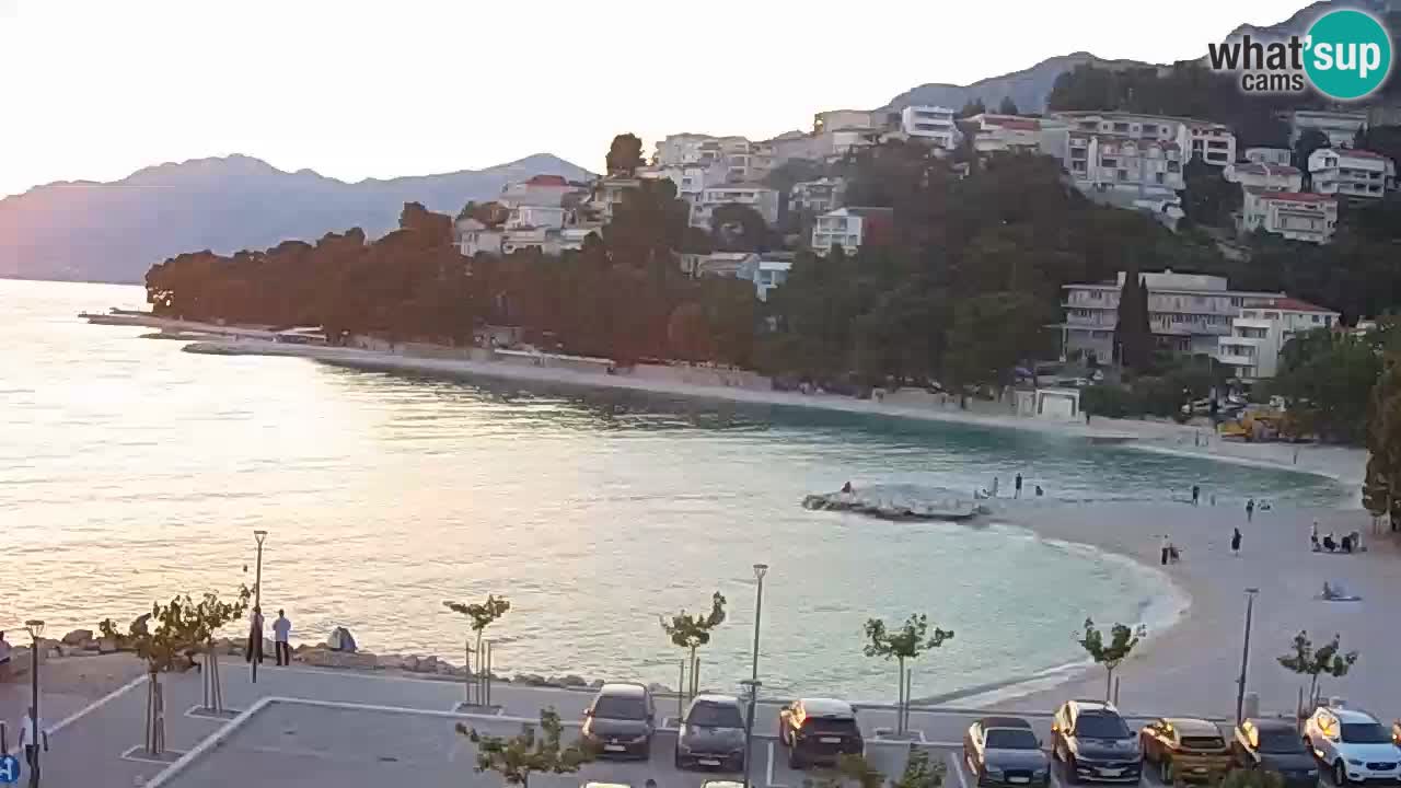 Baška Voda live | webcam spiaggia Podluka