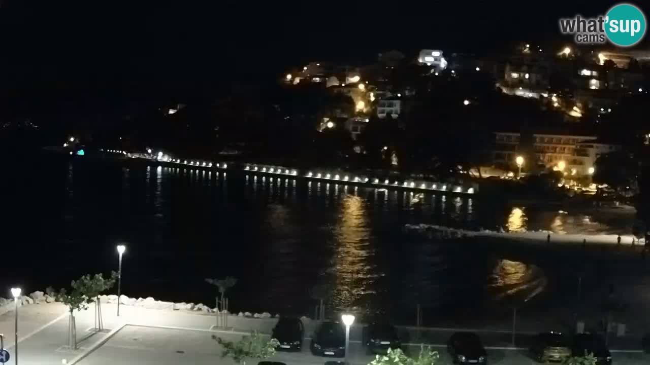 Baška Voda live | webcam spiaggia Podluka