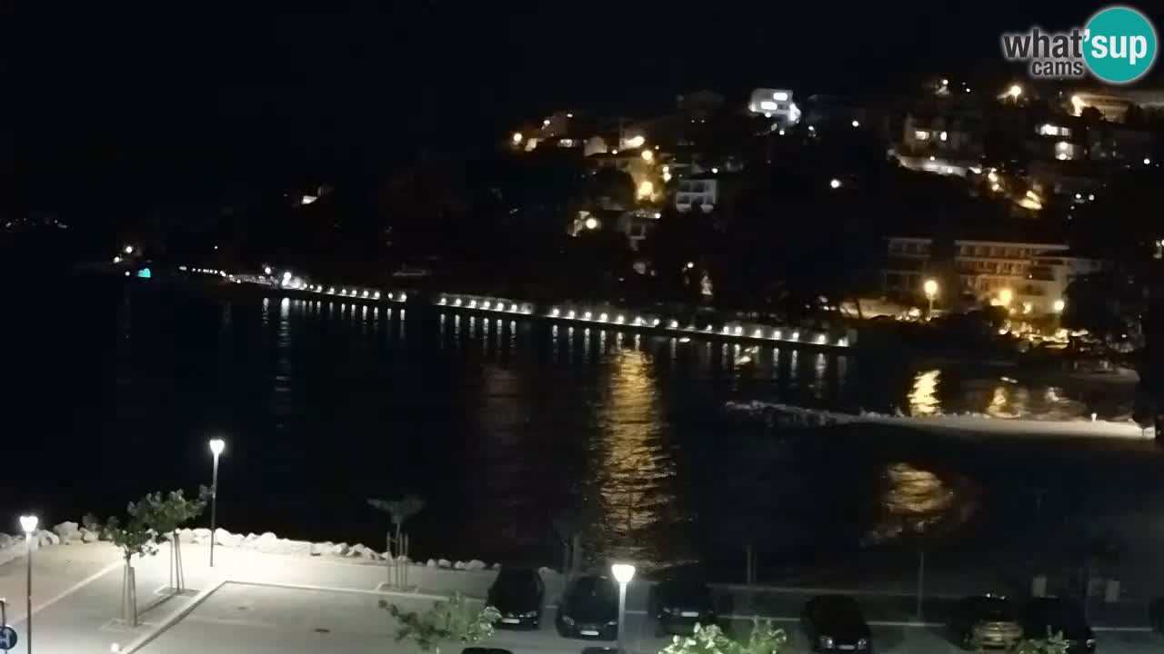 Baška Voda live | webcam spiaggia Podluka