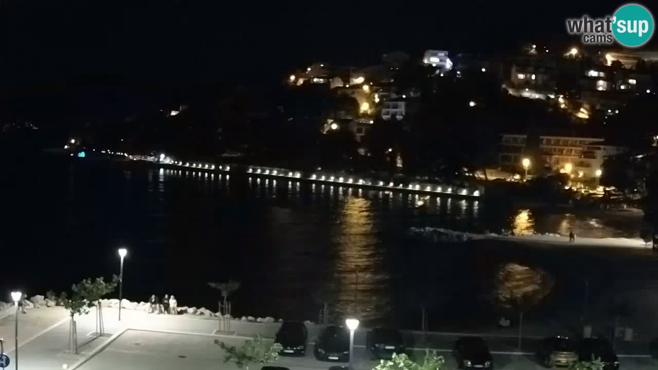 Baška Voda livecam plage Podluka