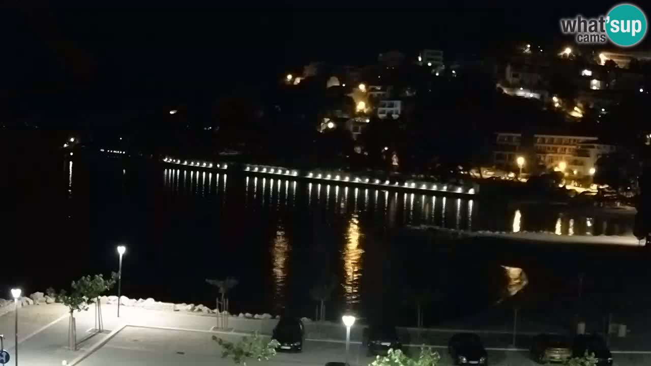 Baška Voda livecam plage Podluka