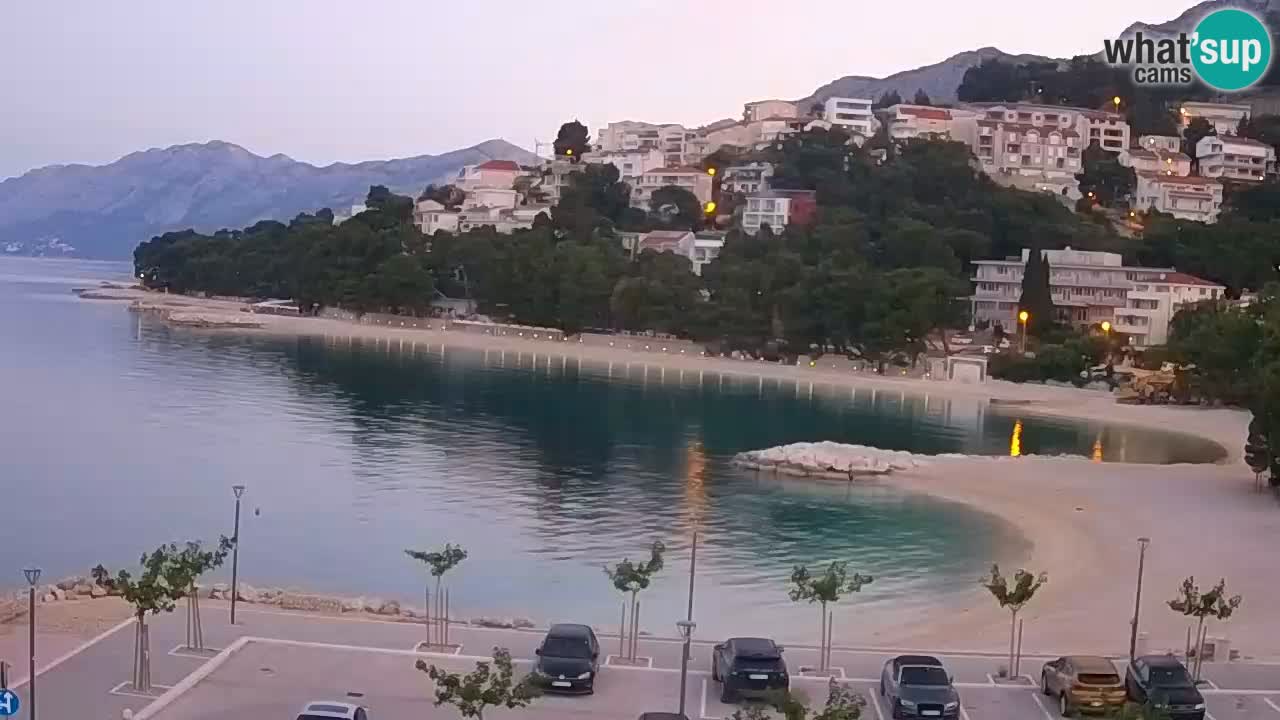 Baška Voda v živo – plaža Podluka