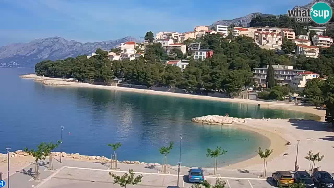Baška Voda v živo – plaža Podluka