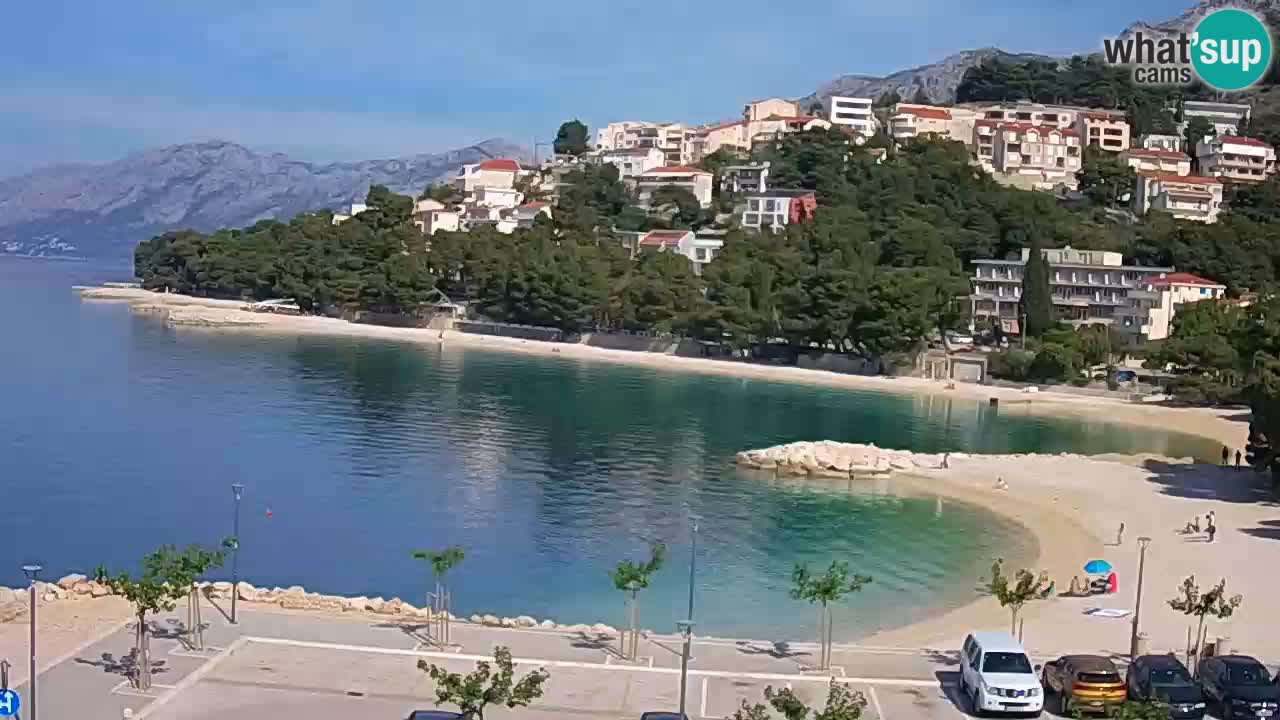 Baška Voda live | webcam spiaggia Podluka