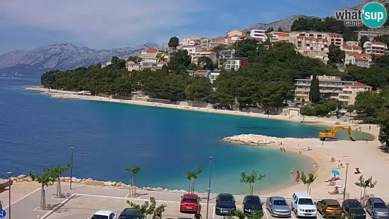 Baška Voda webcam – Podluka strand