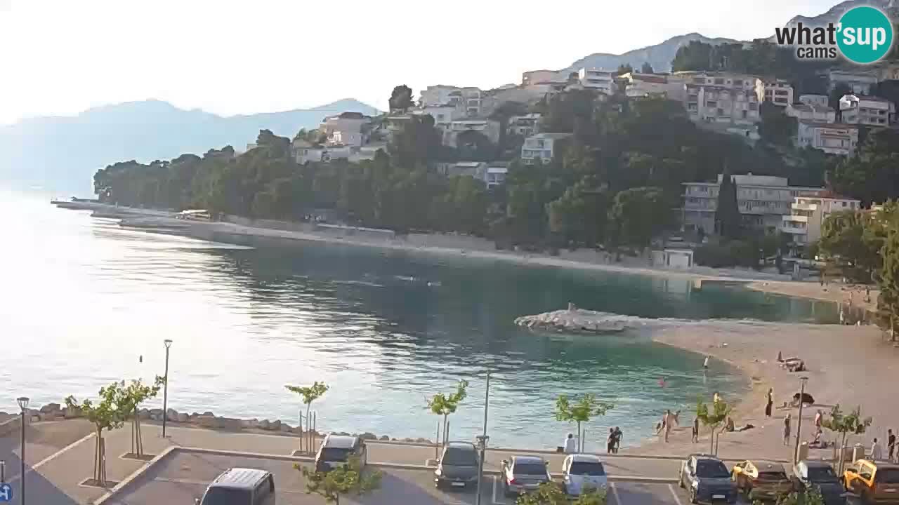 Baška Voda livecam – plage Podluka