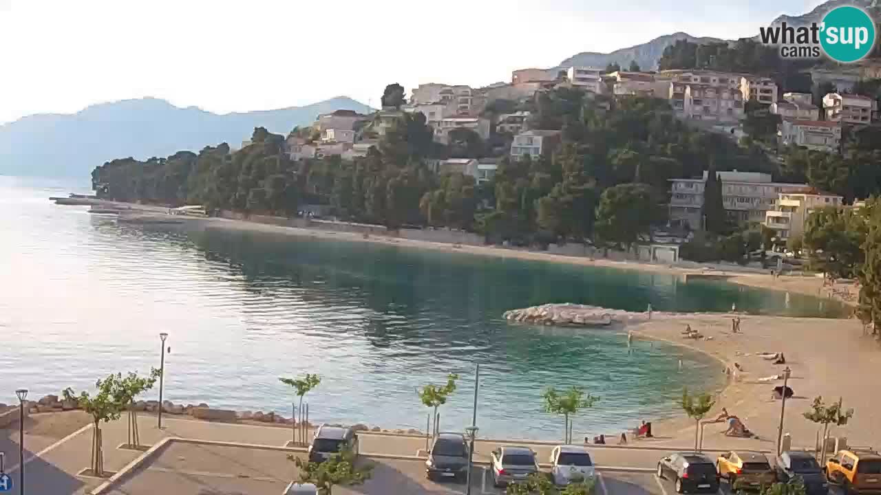 Baška Voda | webcam Podluka Strand