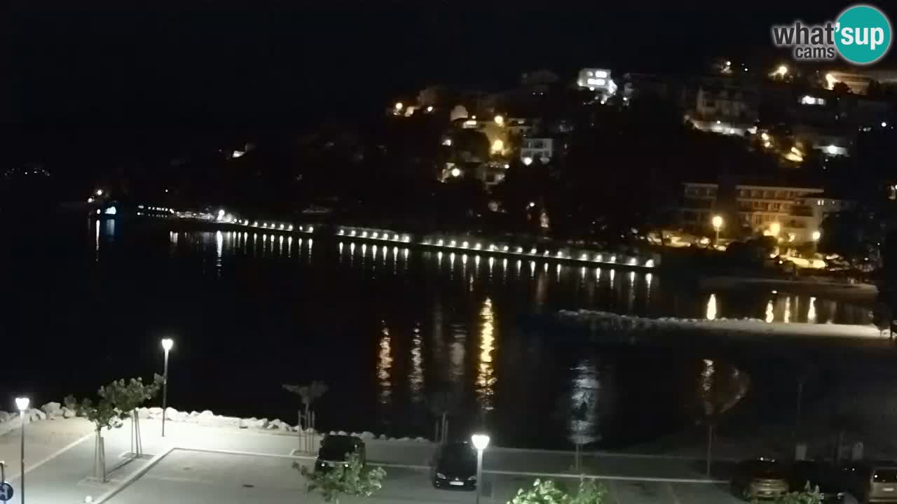 Baška Voda live webcam – spiaggia Podluka
