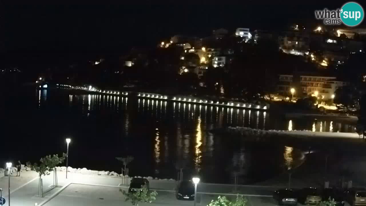 Baška Voda live webcam – spiaggia Podluka