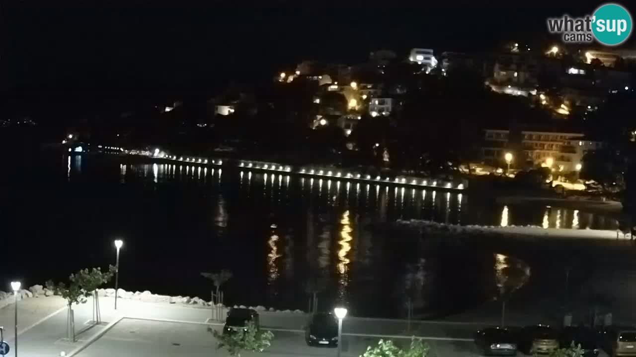 Baška Voda livecam plage Podluka