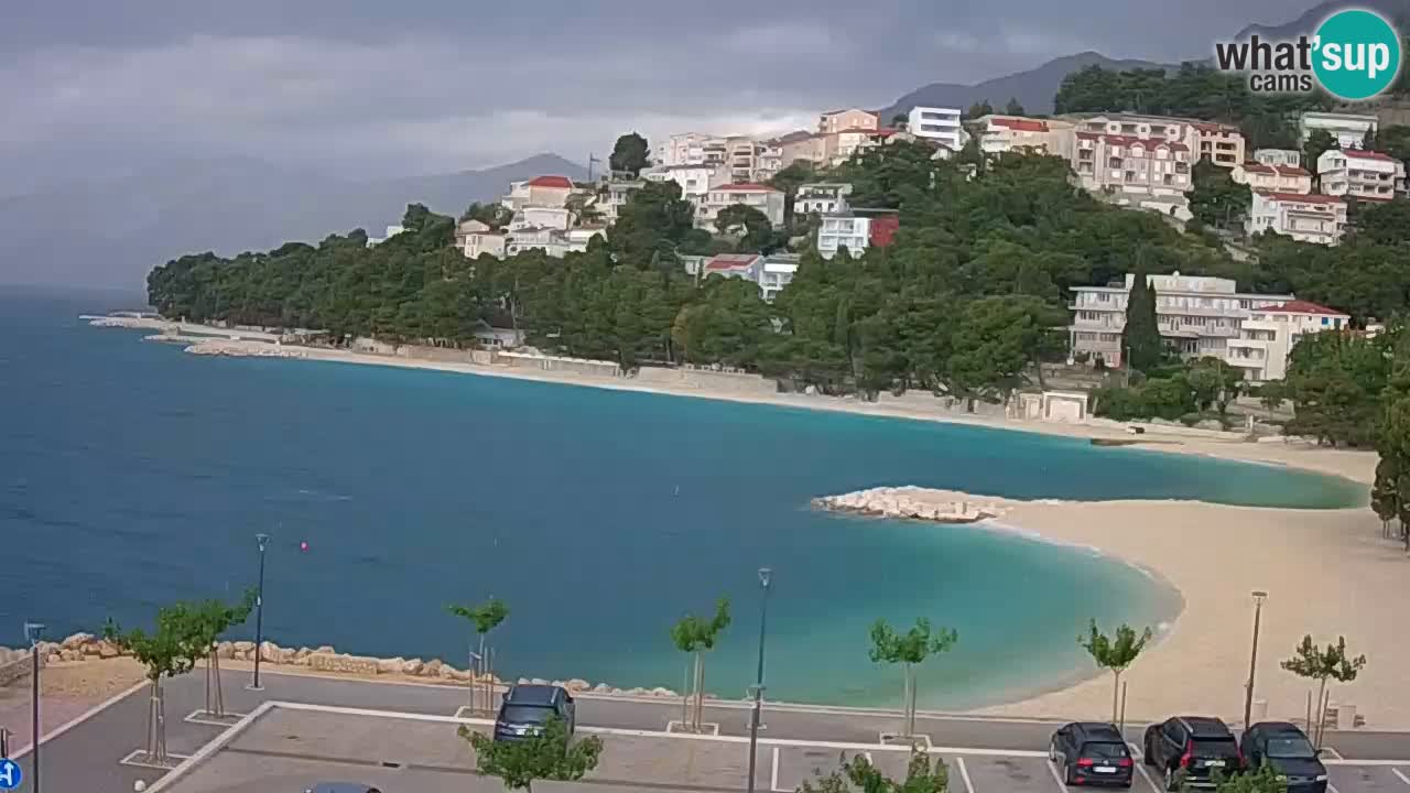 Baška Voda live | webcam spiaggia Podluka