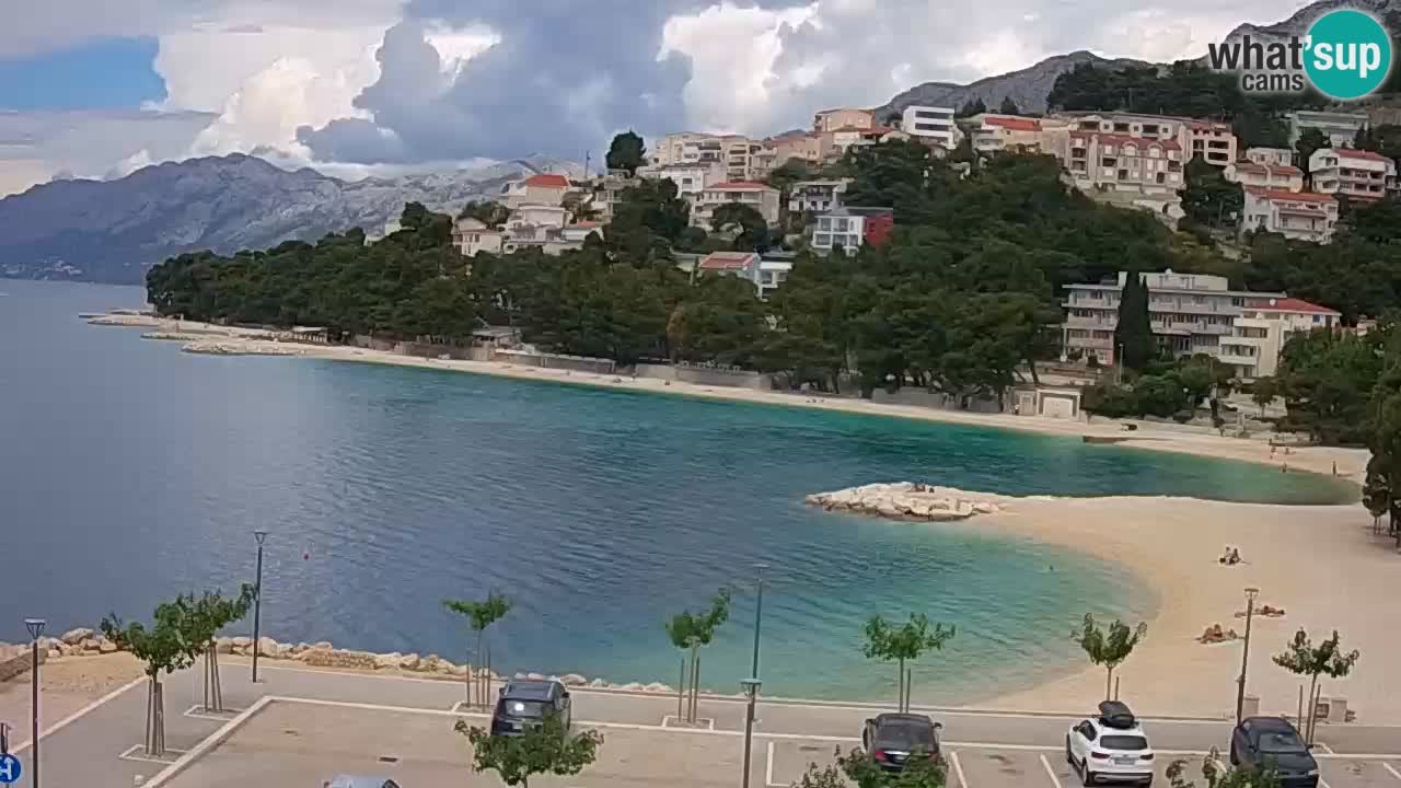 Baška Voda u živo | web kamera plaža Podluka