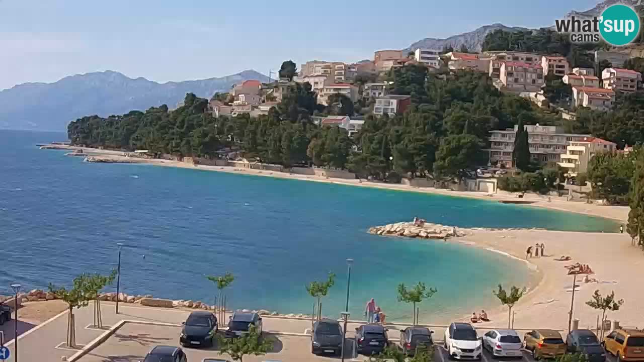 Baška Voda live | webcam spiaggia Podluka