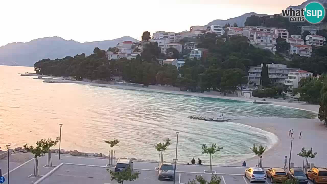 Baška Voda live | webcam spiaggia Podluka