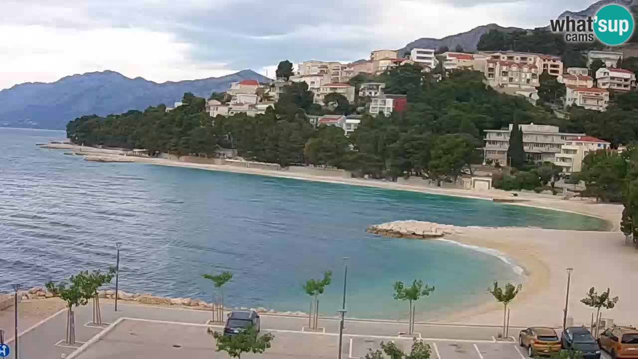 Baška Voda livecam plage Podluka