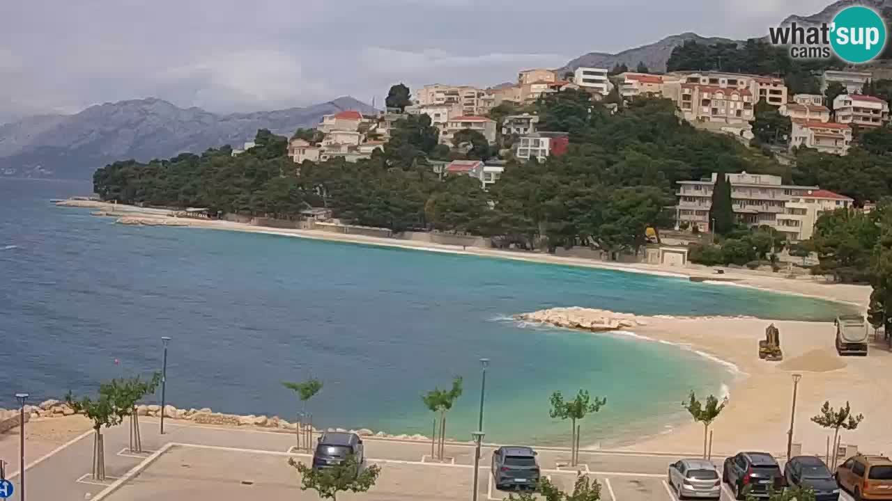 Baška Voda live | webcam spiaggia Podluka