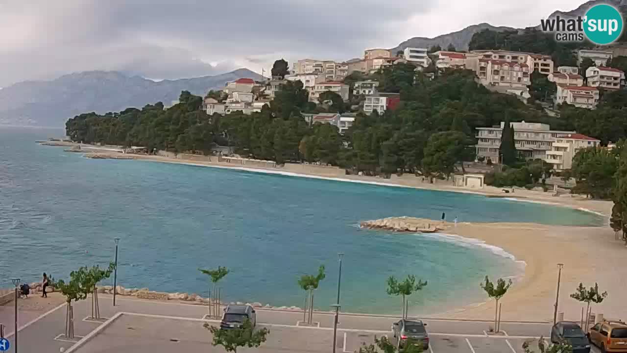 Baška Voda livecam plage Podluka