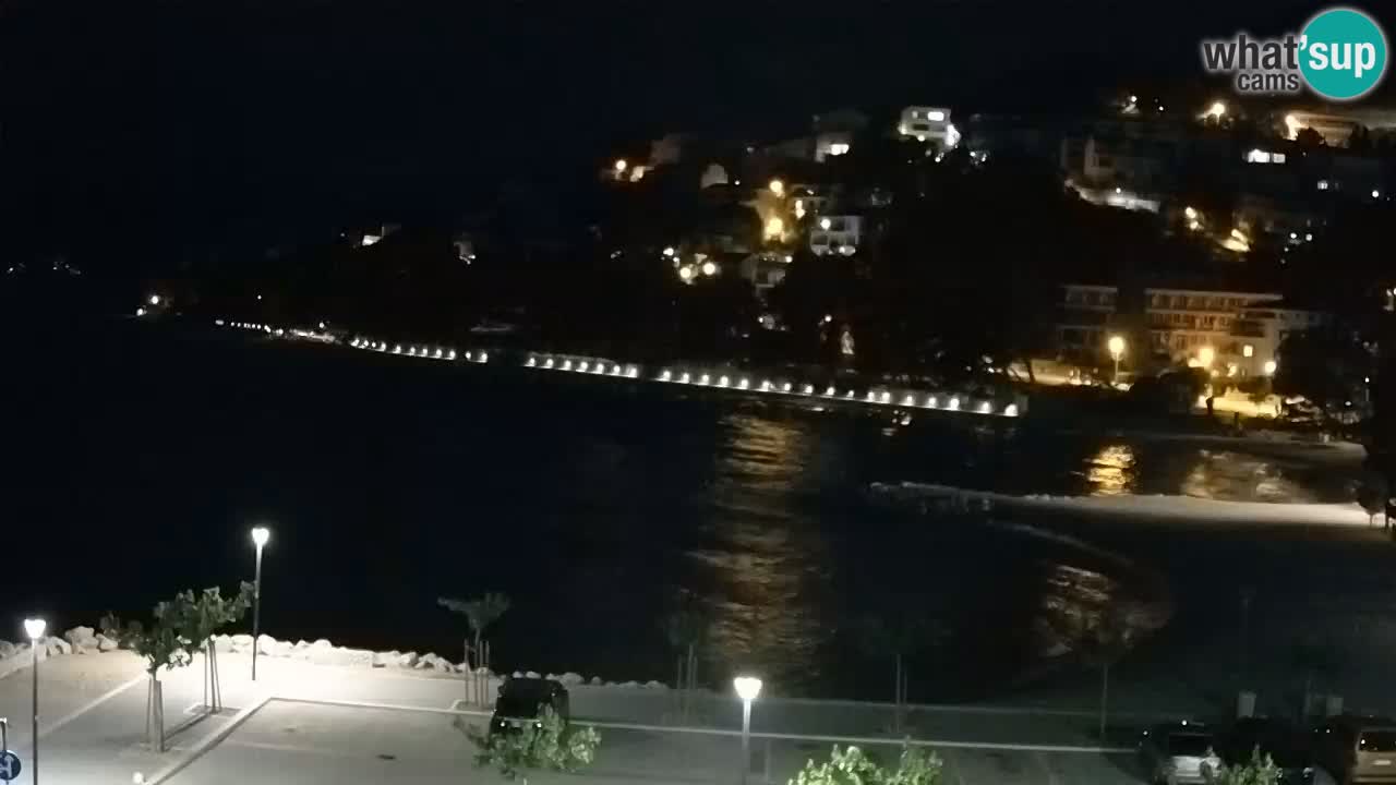 Baška Voda livecam plage Podluka