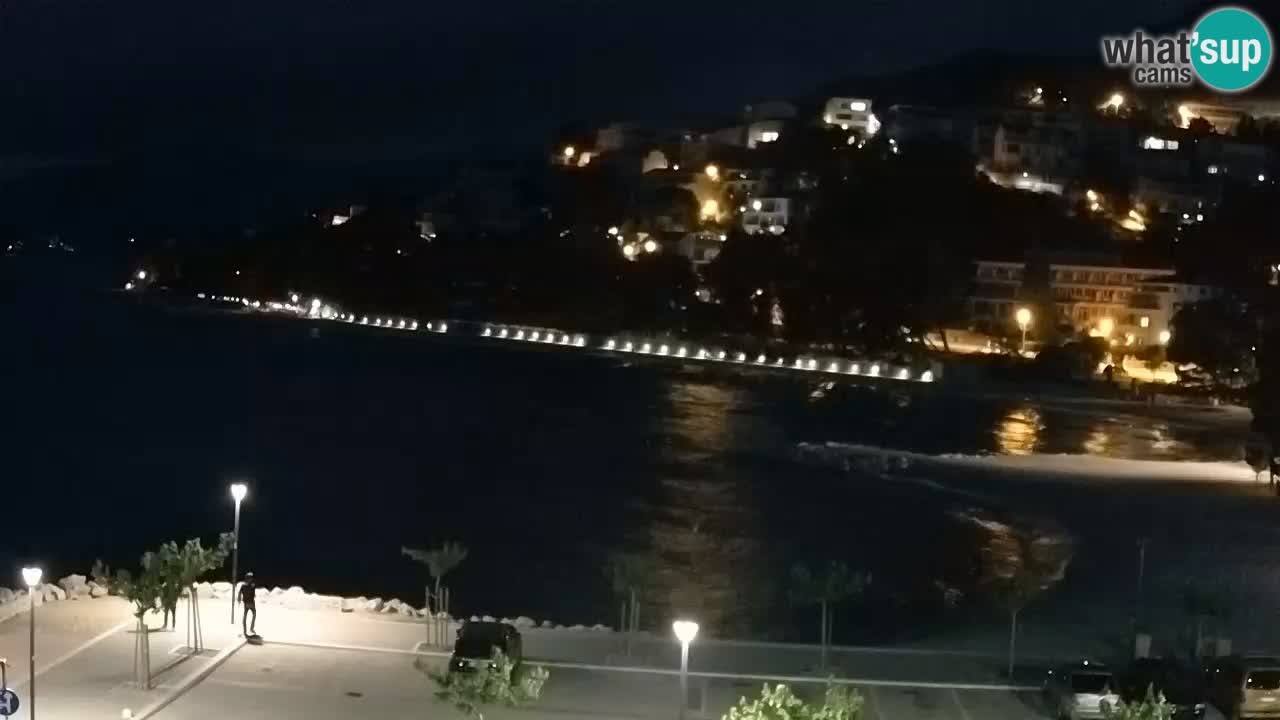 Baška Voda v živo – plaža Podluka