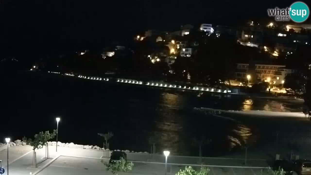 Baška Voda live webcam – spiaggia Podluka
