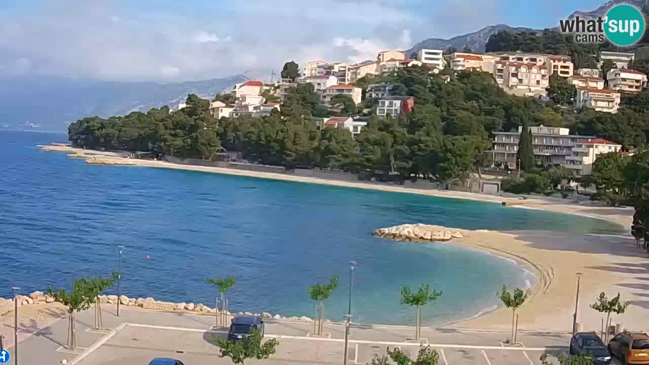 Baška Voda | webcam Podluka Strand