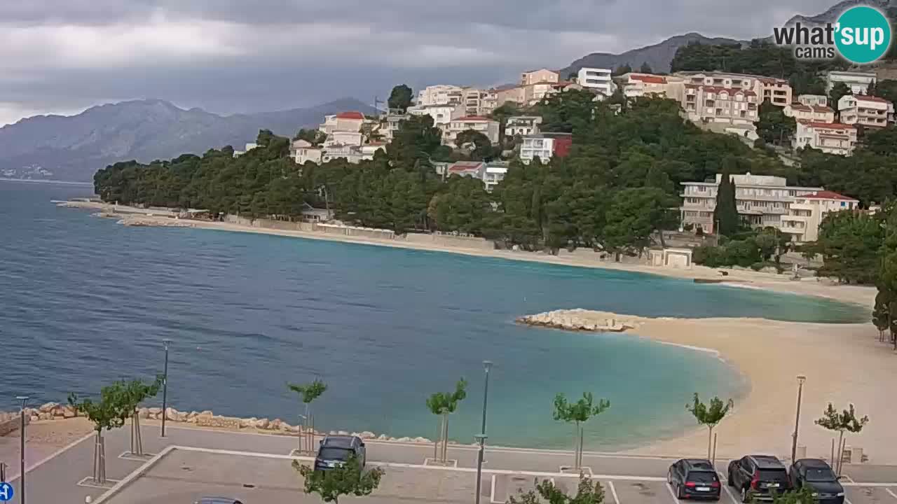 Baška Voda live | webcam spiaggia Podluka