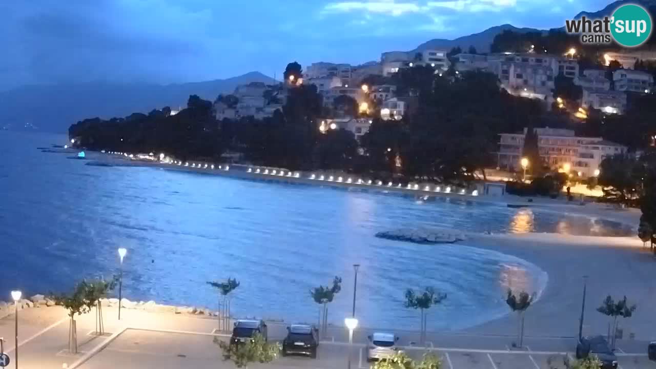 Baška Voda webcam – Podluka strand