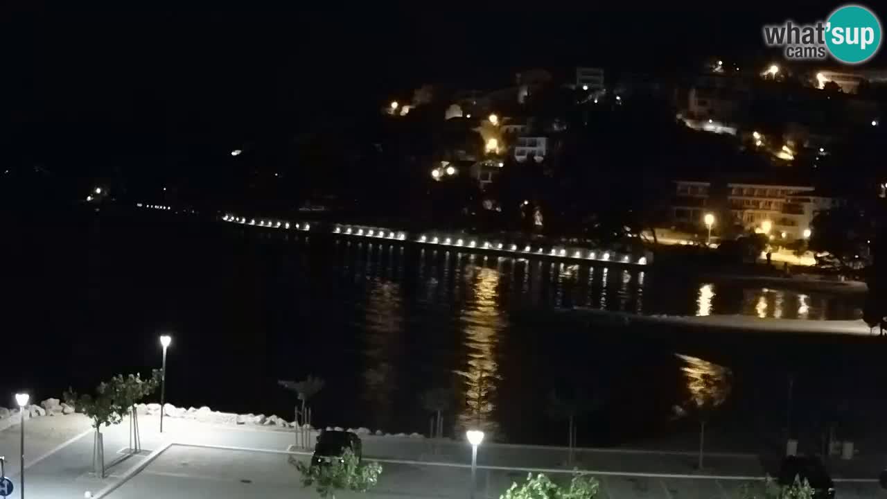 Baška Voda livecam plage Podluka