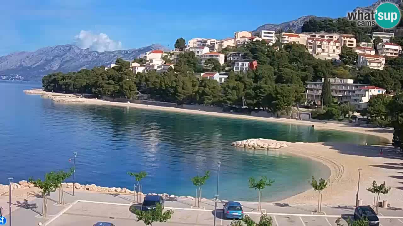 Baška Voda u živo | web kamera plaža Podluka