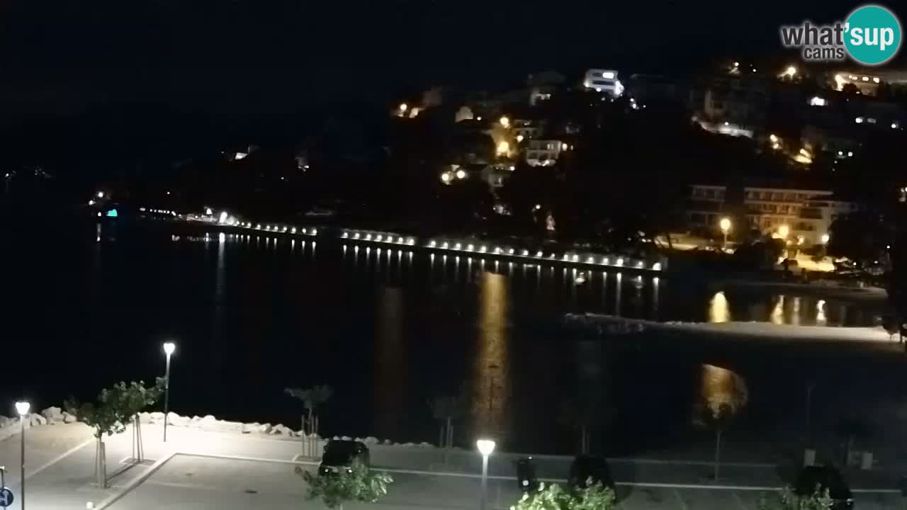 Baška Voda v živo – plaža Podluka